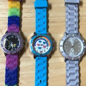 Lot of 3 gel band watches!!